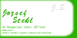 jozsef stekl business card